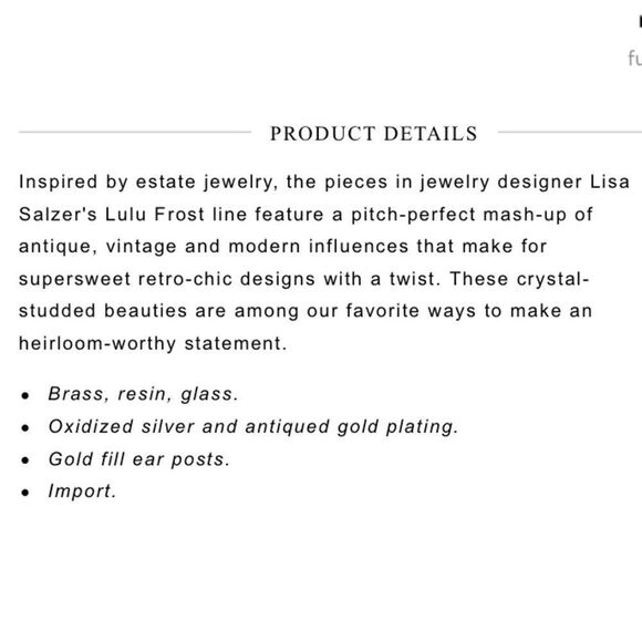 Lulu Frost x J Crew Cascade Earrings NEW - Picture 5 of 5